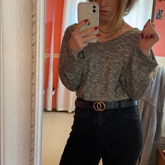 Liz Claiborne Long-sleeve grey top - Picture 3 of 11